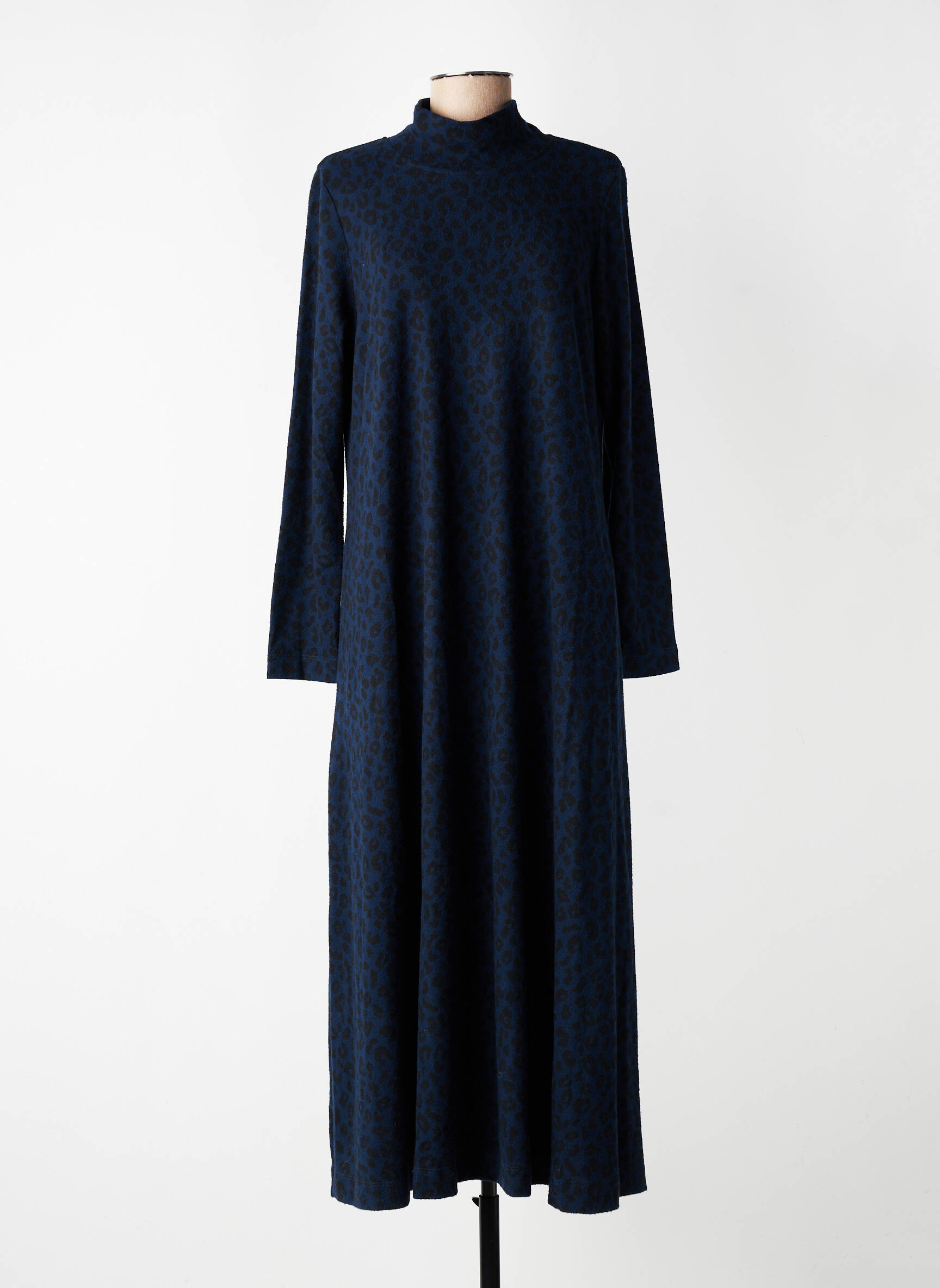 Rochie lungă mâneci lungi mâneci lungi albastru ALEMBIKA femeie