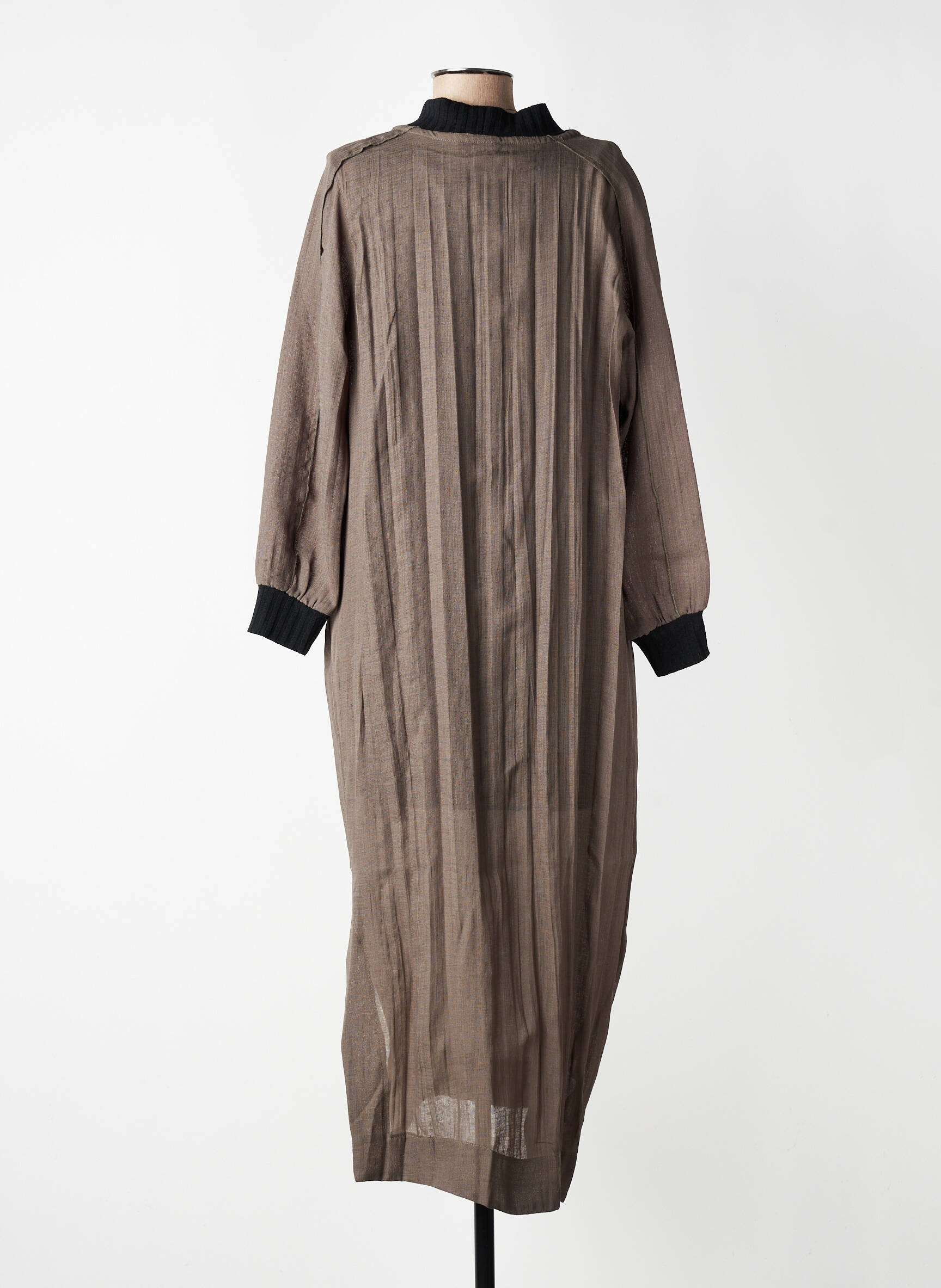 Rochie lungă mâneci lungi mâneci lungi verde GERSHON BRAM femeie