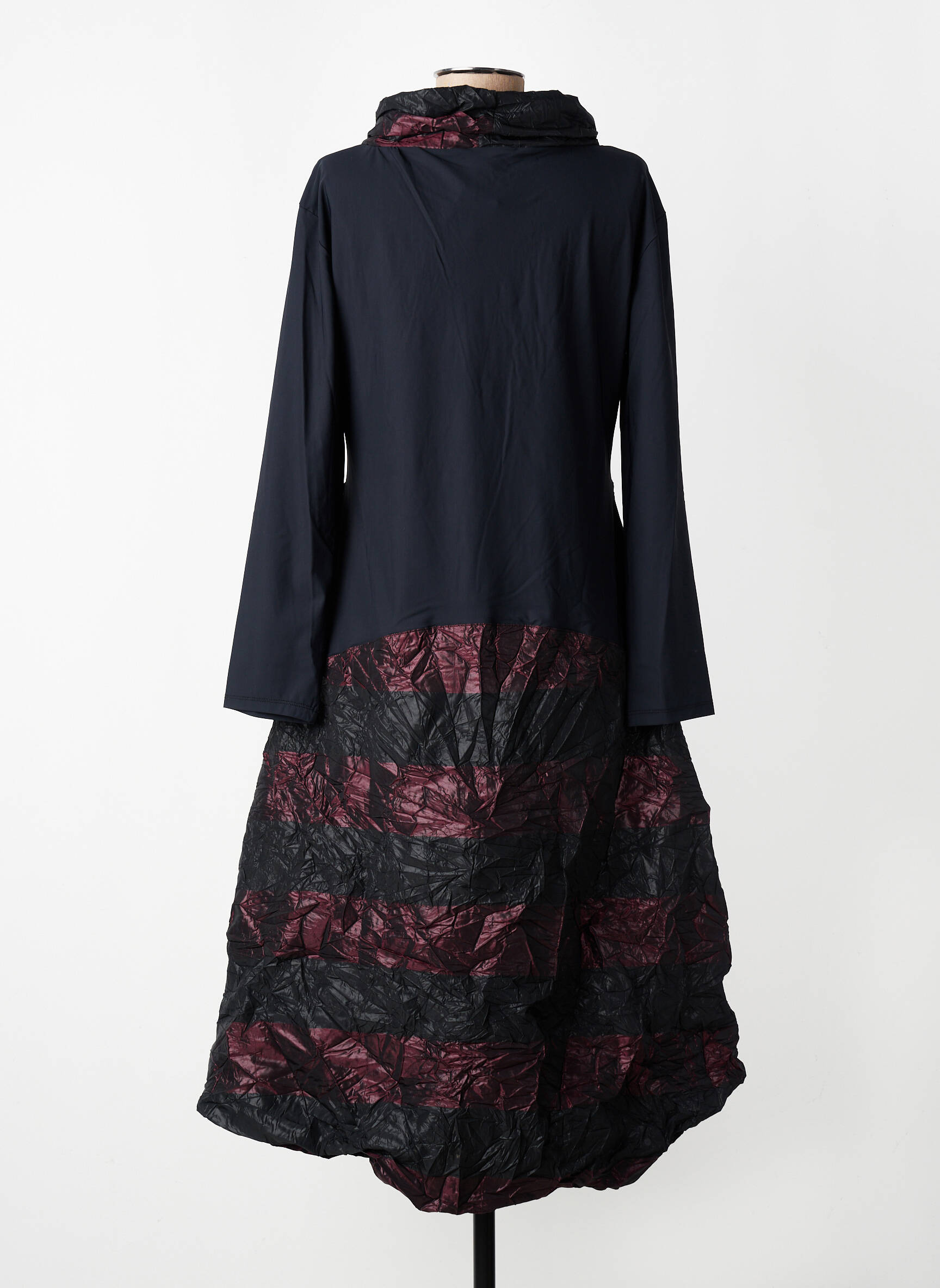 Rochie midi mâneci lungi mâneci lungi roșu KOZAN femeie