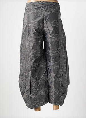 Pantalon 7/8 talie înaltă talie înaltă gri KOZAN femeie