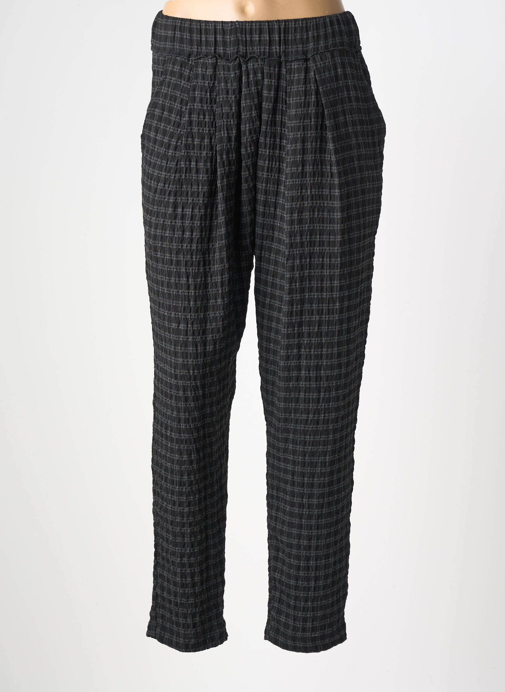 Pantalon slim talie elastică mărime normală gri GERSHON BRAM femeie