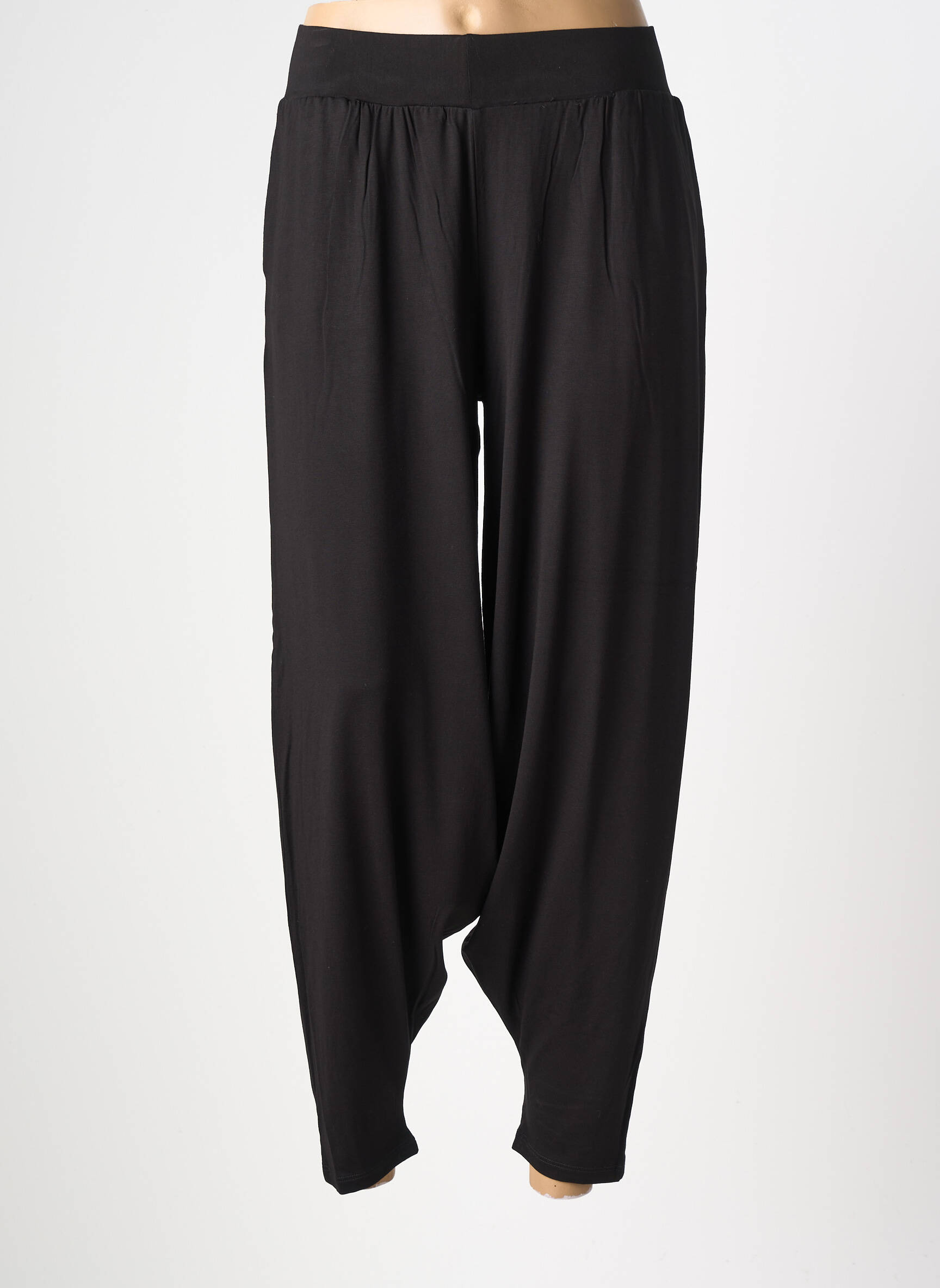 Pantalon 7/8 elasticitate mărime normală negru KOZAN femeie