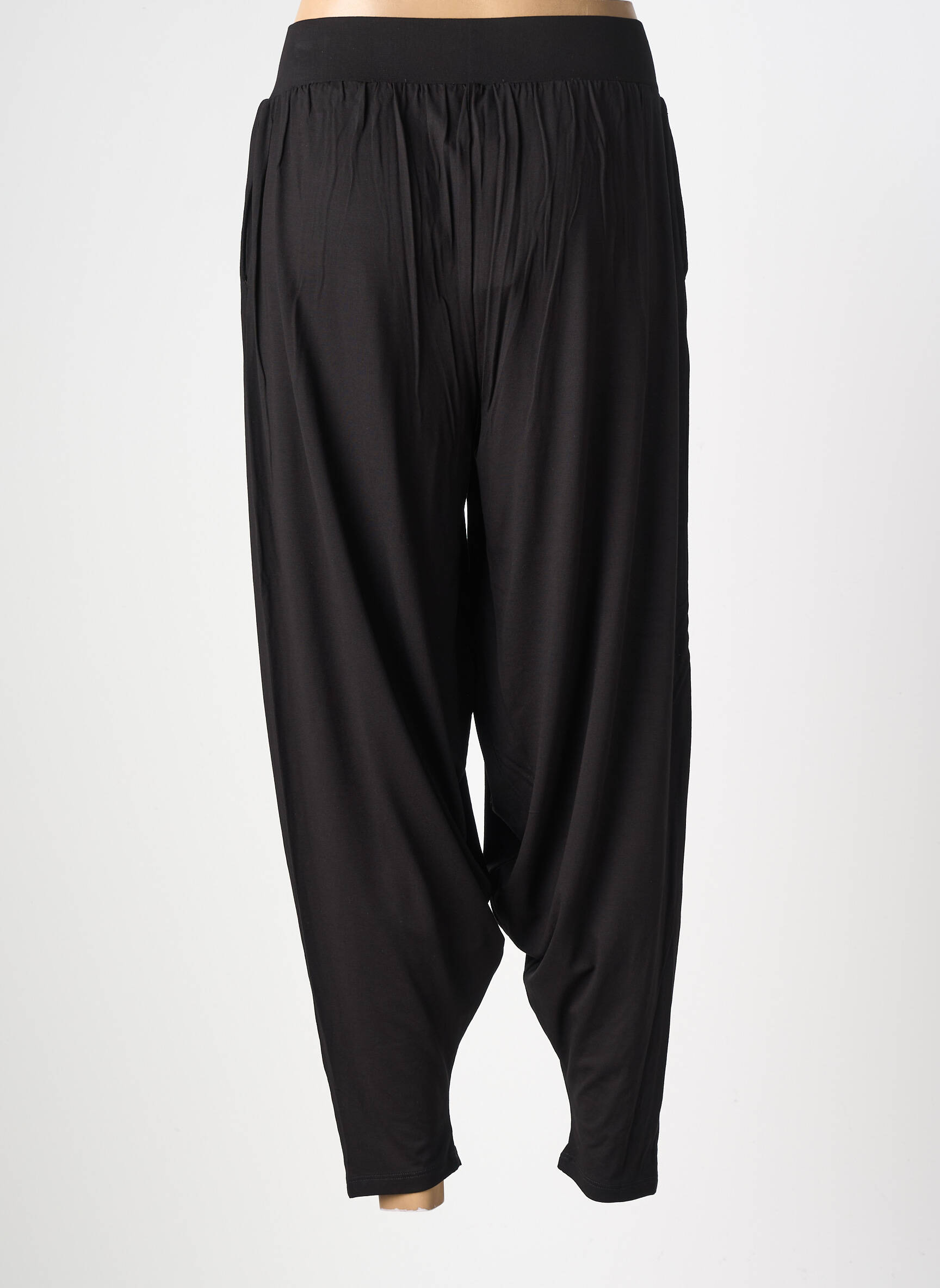 Pantalon 7/8 elasticitate mărime normală negru KOZAN femeie