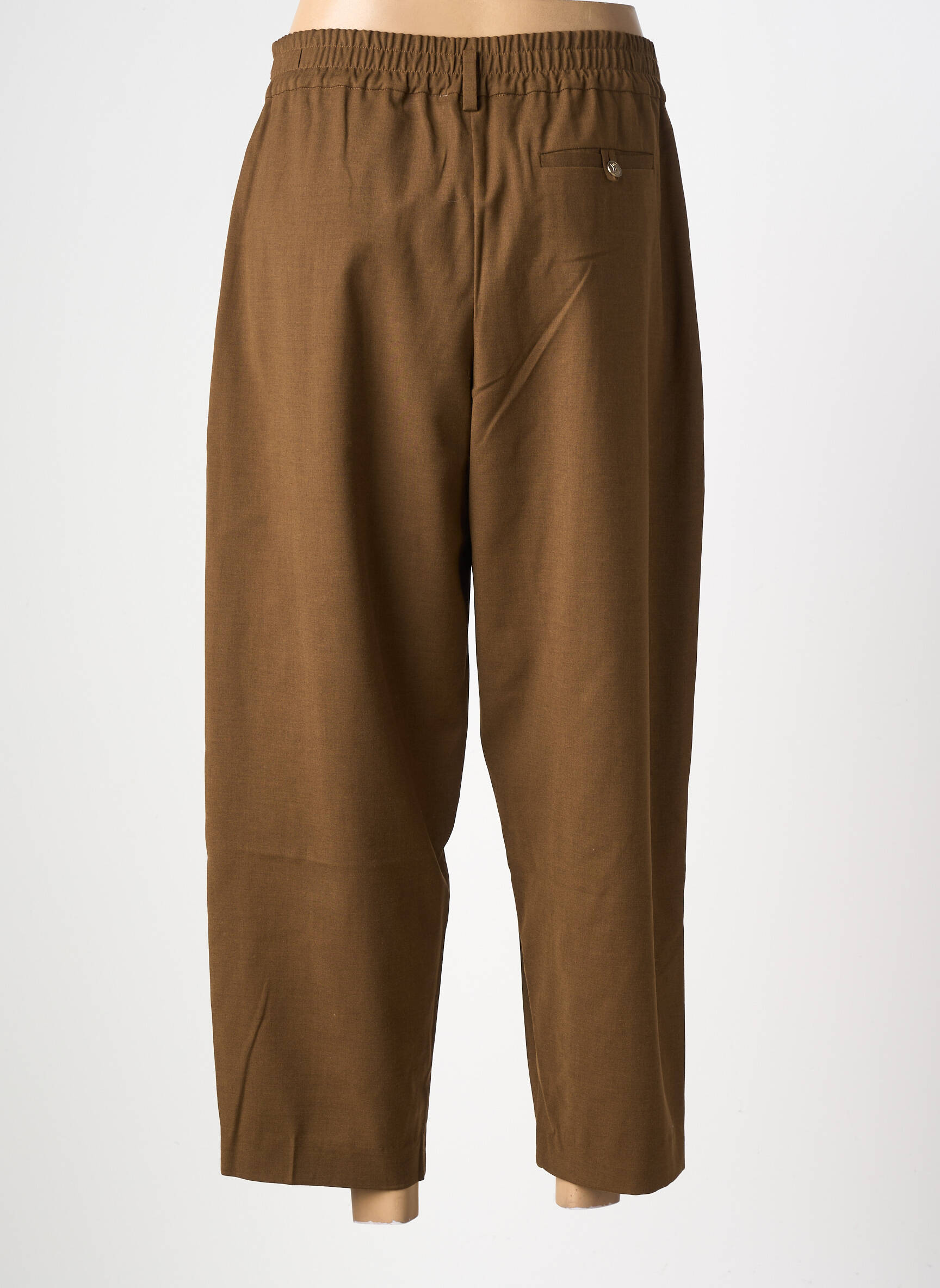 Pantalon 7/8 talie înaltă talie înaltă maro CPC femeie