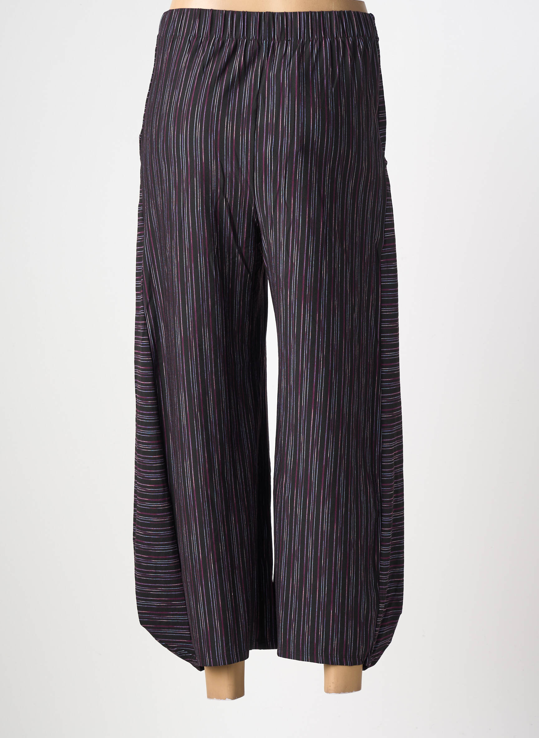 Pantalon 7/8 talie înaltă talie înaltă violet KOZAN femeie
