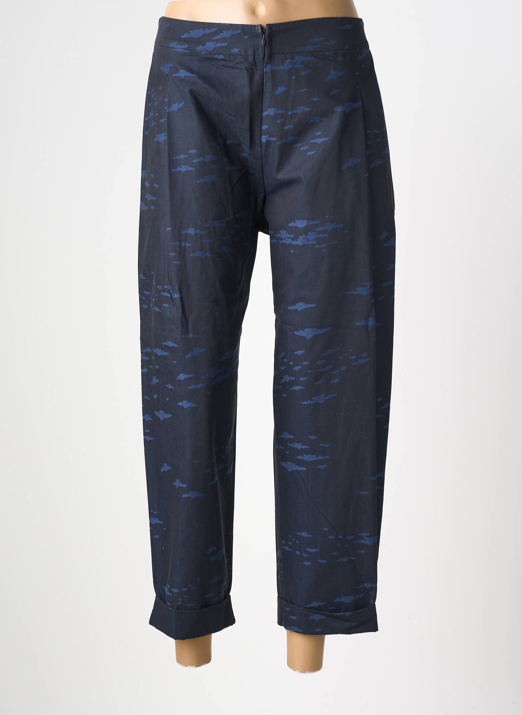 Pantalon 7/8 talie înaltă talie înaltă albastru GERSHON BRAM femeie