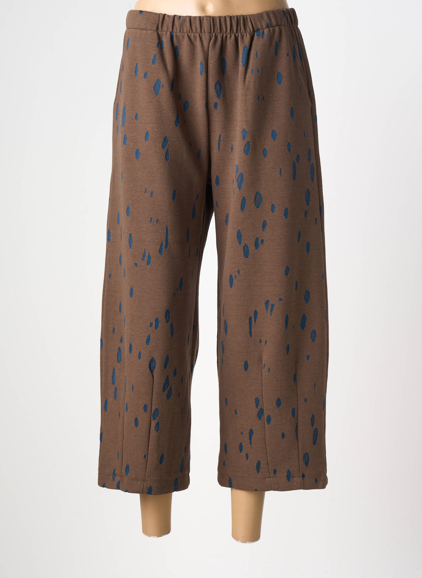 Pantalon trei sferturi elasticitate mărime normală maro GERSHON BRAM femeie