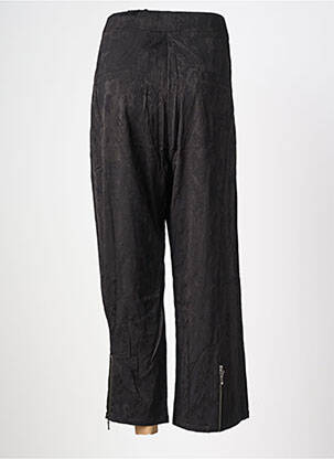 Pantalon drept țesătură poplin mărime normală negru ELSEWHERE femeie