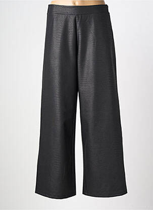Pantalon drept talie elastică mărime normală negru KOZAN femeie