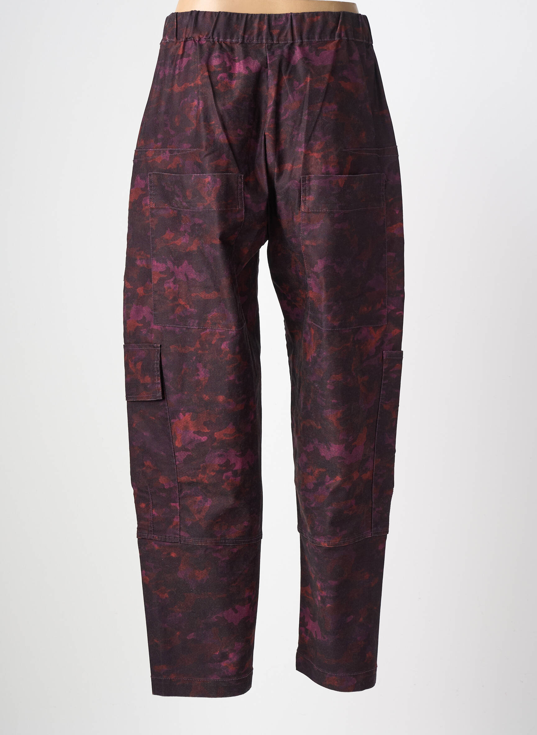Pantalon cargo croială dreaptă mărime normală violet ALEMBIKA femeie