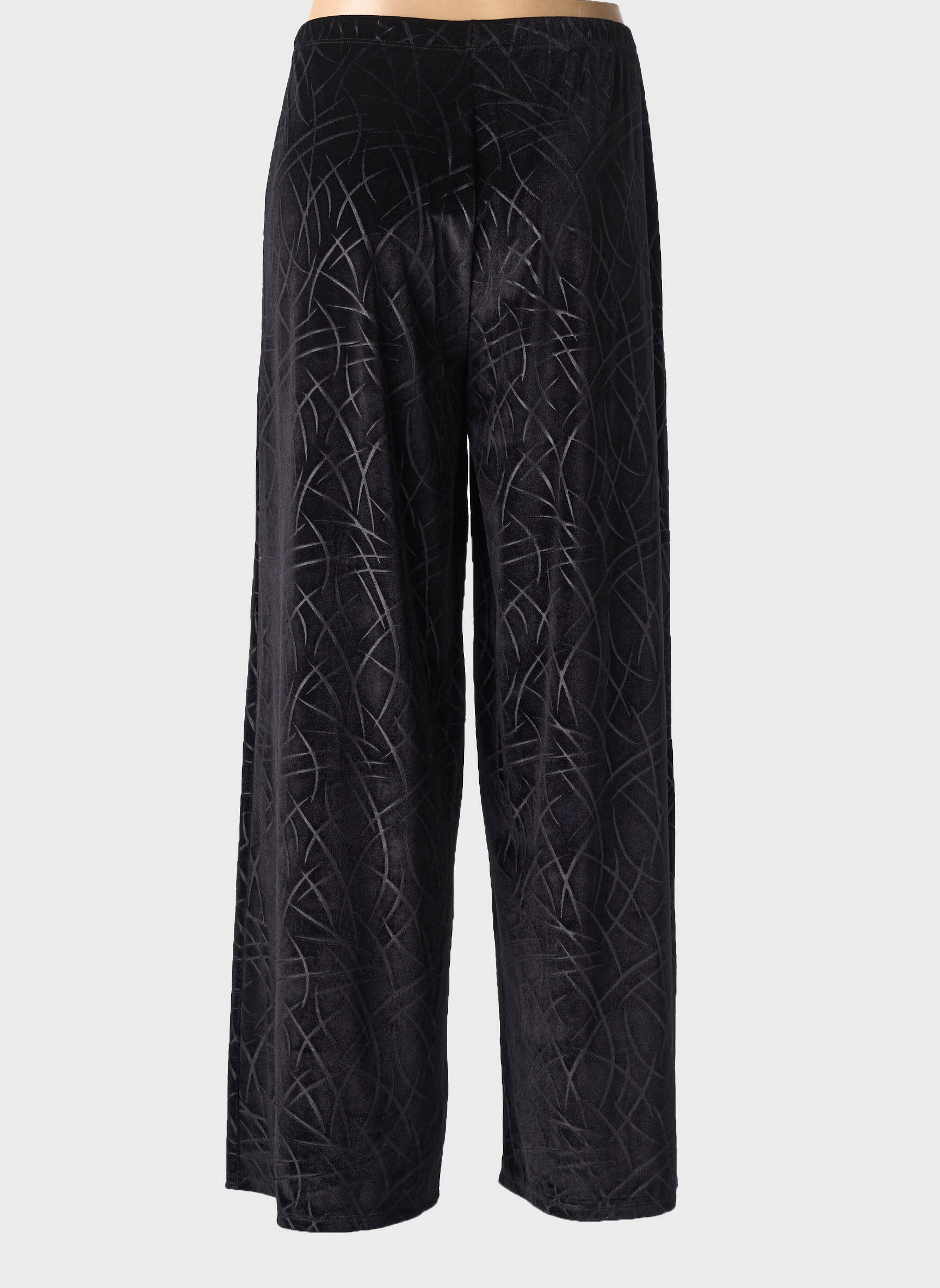Pantalon drept elasticitate mărime normală negru KOZAN femeie