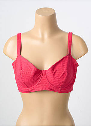 Sutien de costum de baie elasticitate sutien cupe întregi cu decolteu înalt roz SIMONE PERELE femeie