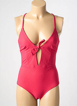 Costum de baie dintr-o singură piesă elasticitate top triunghiuri roz SIMONE PERELE femeie
