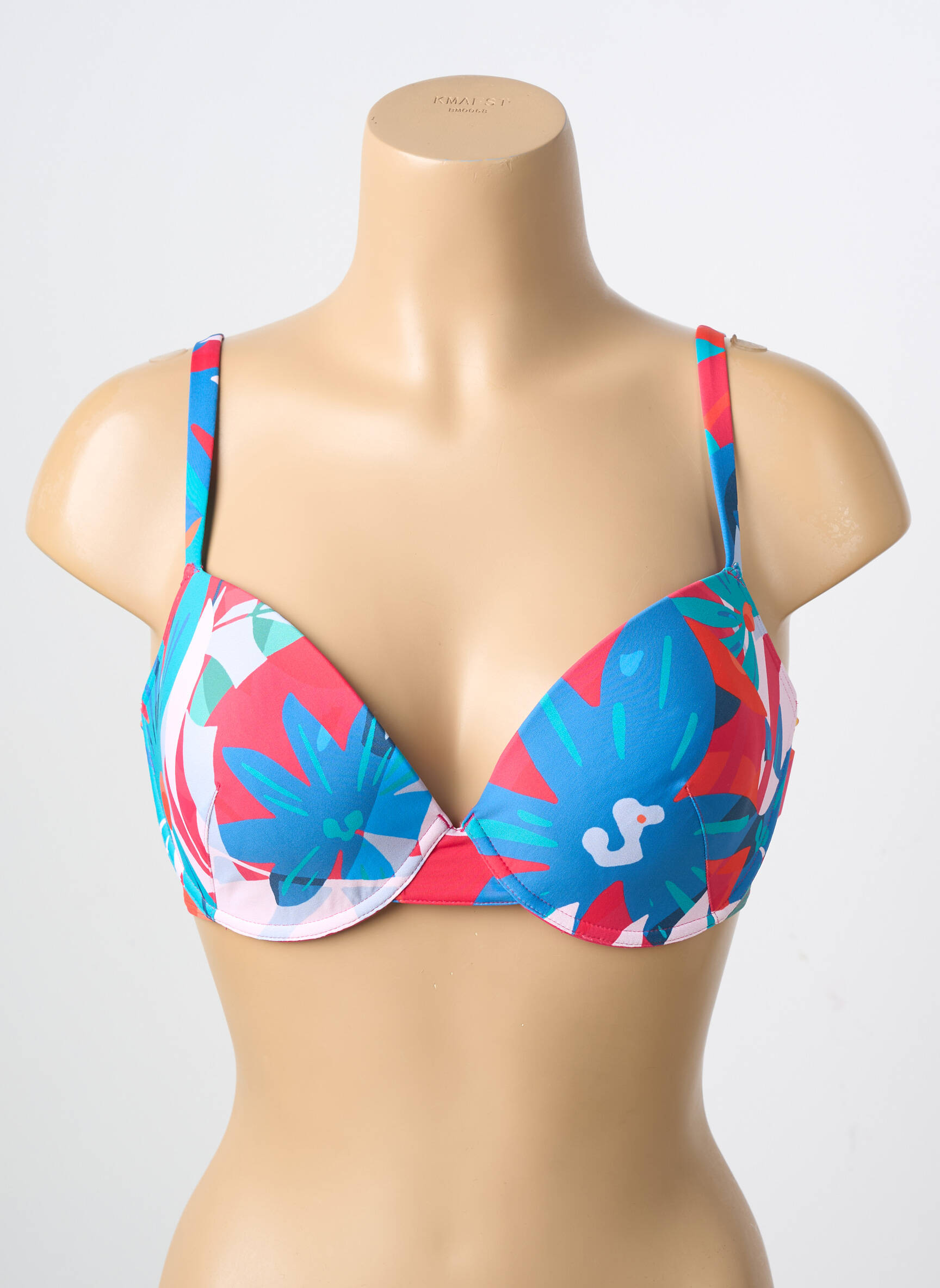 Sutien de costum de baie top sutien modelat top sutien modelat albastru SIMONE PERELE femeie