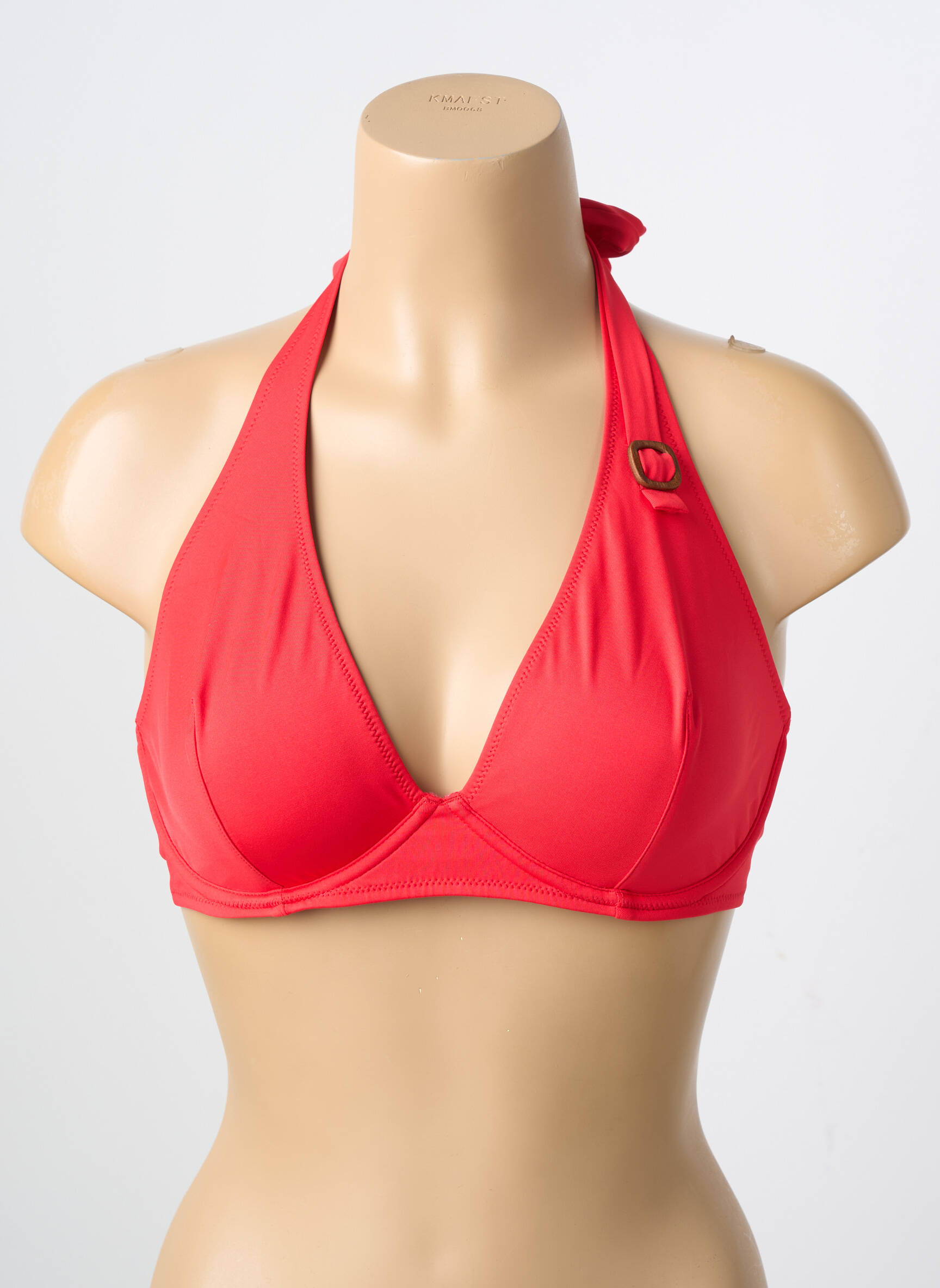 Sutien de costum de baie elasticitate top triunghiuri roșu SIMONE PERELE femeie