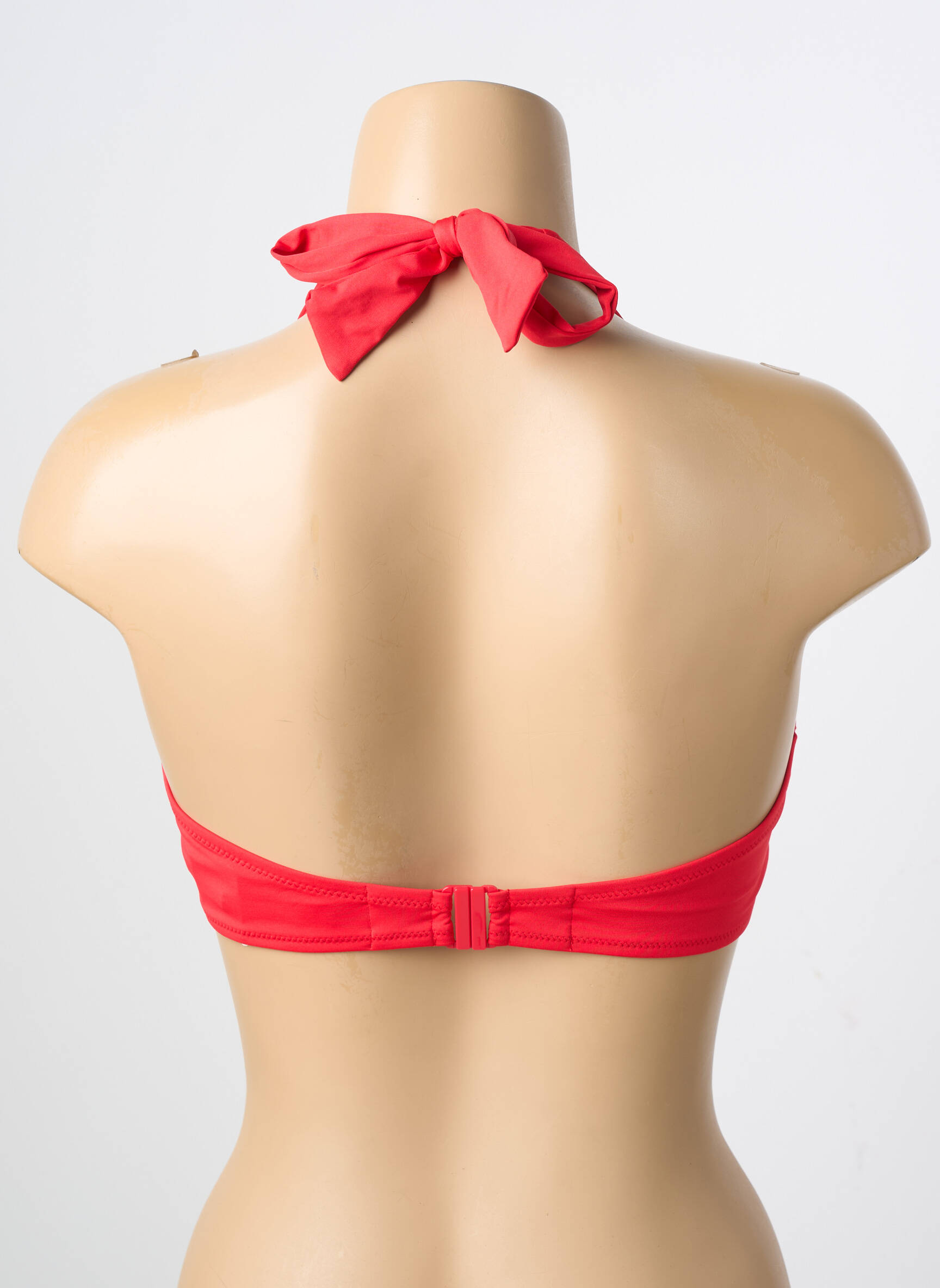 Sutien de costum de baie elasticitate top triunghiuri roșu SIMONE PERELE femeie