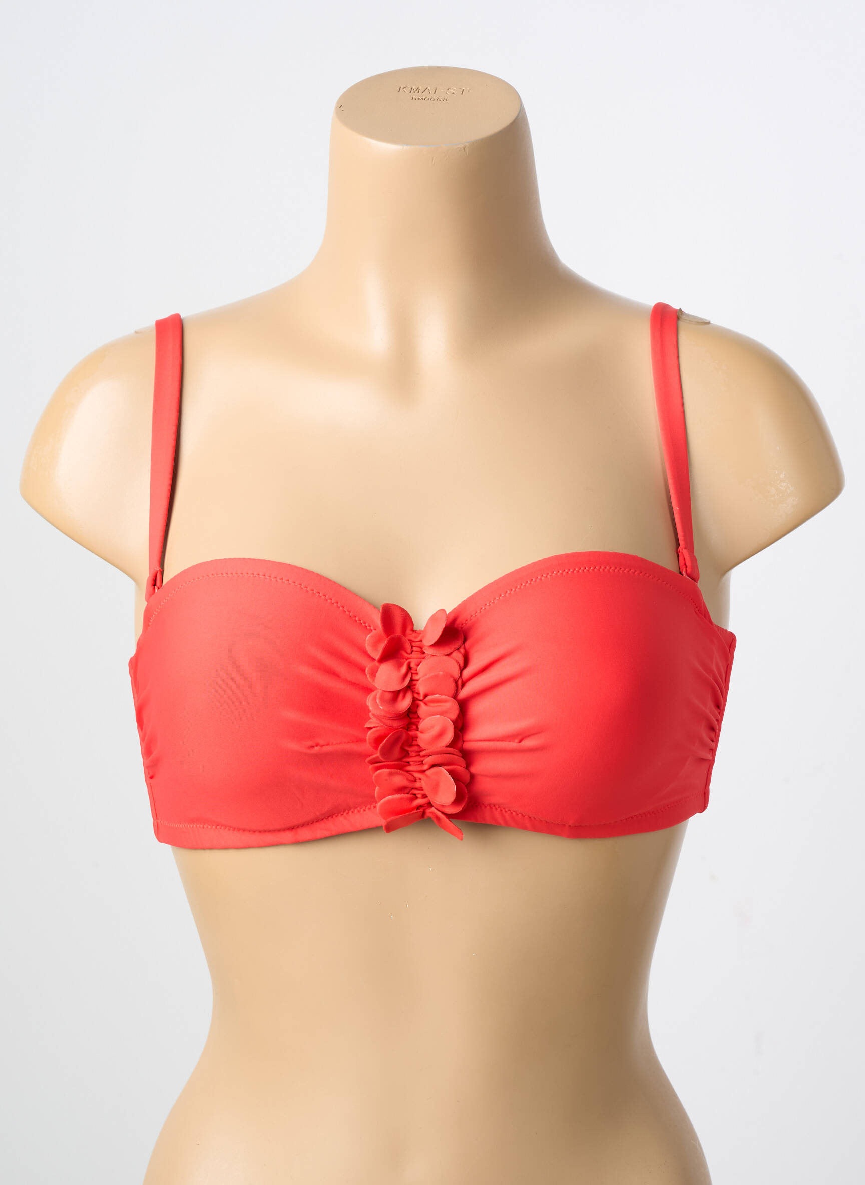 Sutien de costum de baie sutien cupe întregi cu decolteu înalt sutien cupe întregi cu decolteu înalt portocalie SIMONE PERELE femeie