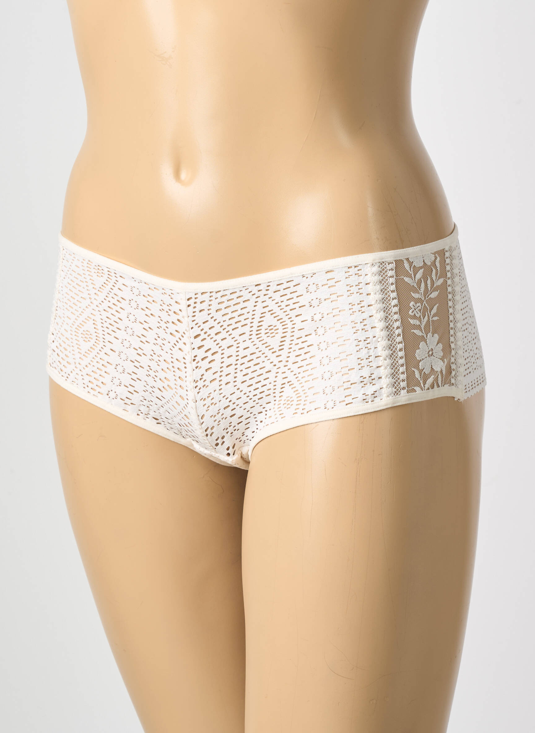 Shorty elasticitate alb PASSIONATA femeie
