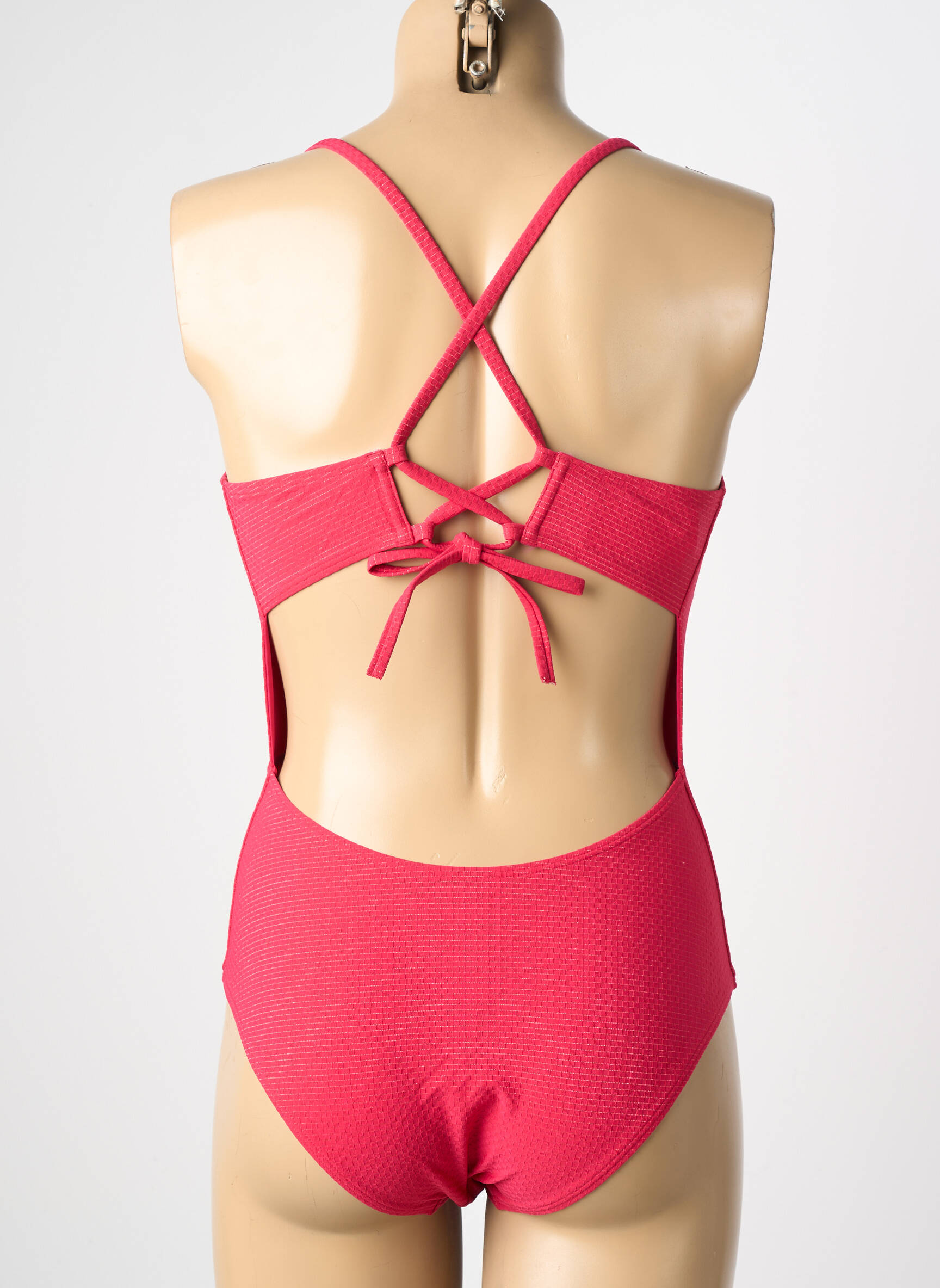 Costum de baie dintr-o singură piesă elasticitate top triunghiuri roz SIMONE PERELE femeie