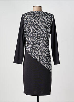 Rochie midi mâneci lungi mâneci lungi negru GREGORY PAT femeie
