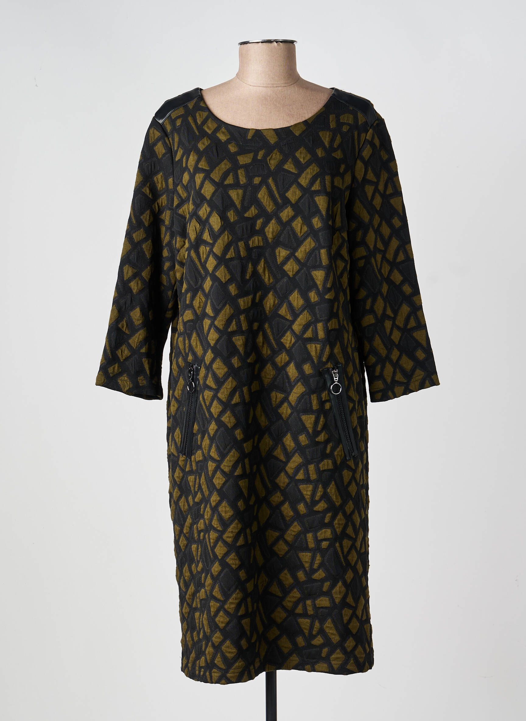 Rochie midi mâneci lungi mâneci lungi verde JOSEPH RIBKOFF femeie
