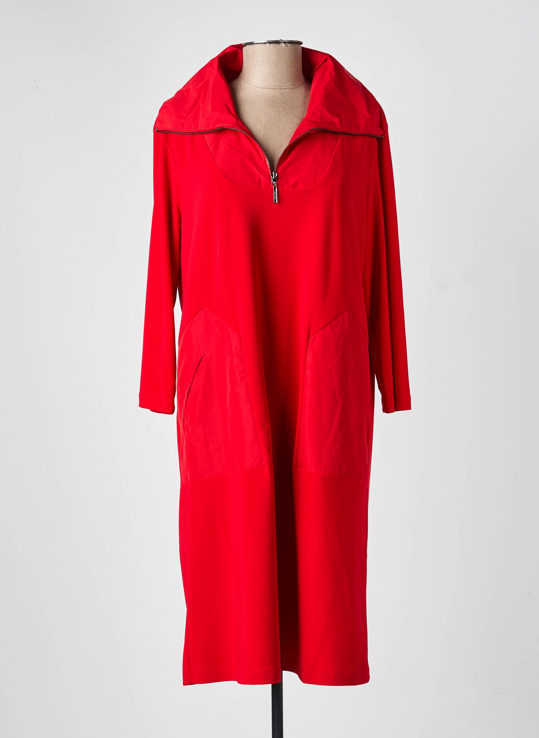 Rochie midi mâneci lungi mâneci lungi roșu JOSEPH RIBKOFF femeie