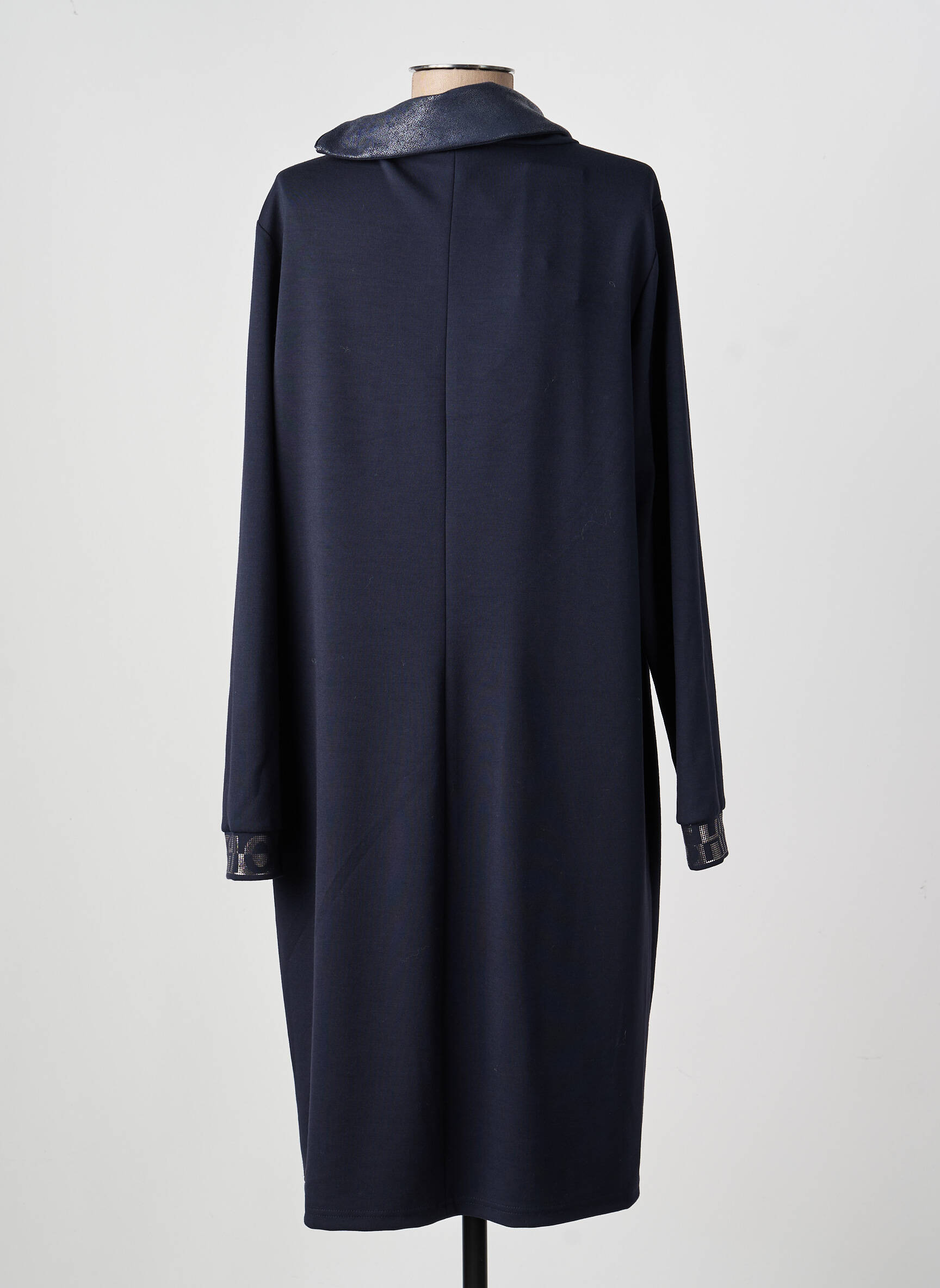 Rochie midi mâneci lungi mâneci lungi albastru TUZZI femeie