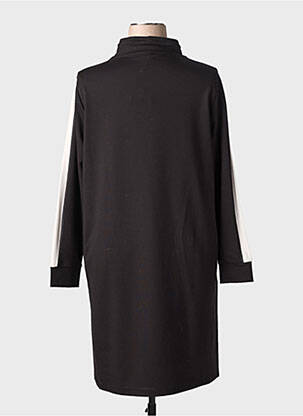 Rochie midi imprimeu fantezie mâneci lungi negru TUZZI femeie