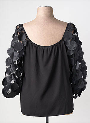 Top croială fluidă mâneci 3/4 negru JOSEPH RIBKOFF femeie