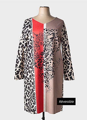 Rochie midi mâneci lungi mâneci lungi maro TUZZI femeie