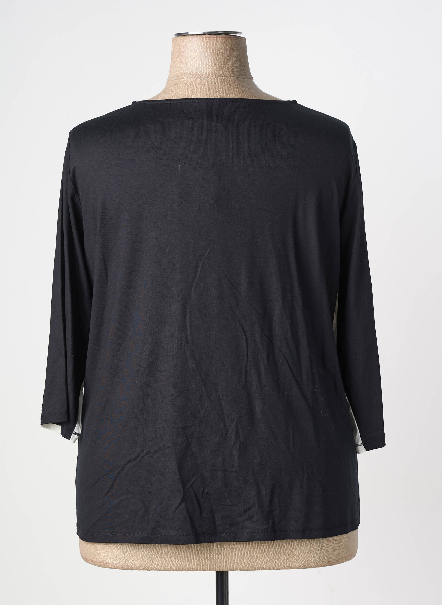 Tricou mâneci 3/4 mâneci 3/4 negru FRANK WALDER femeie