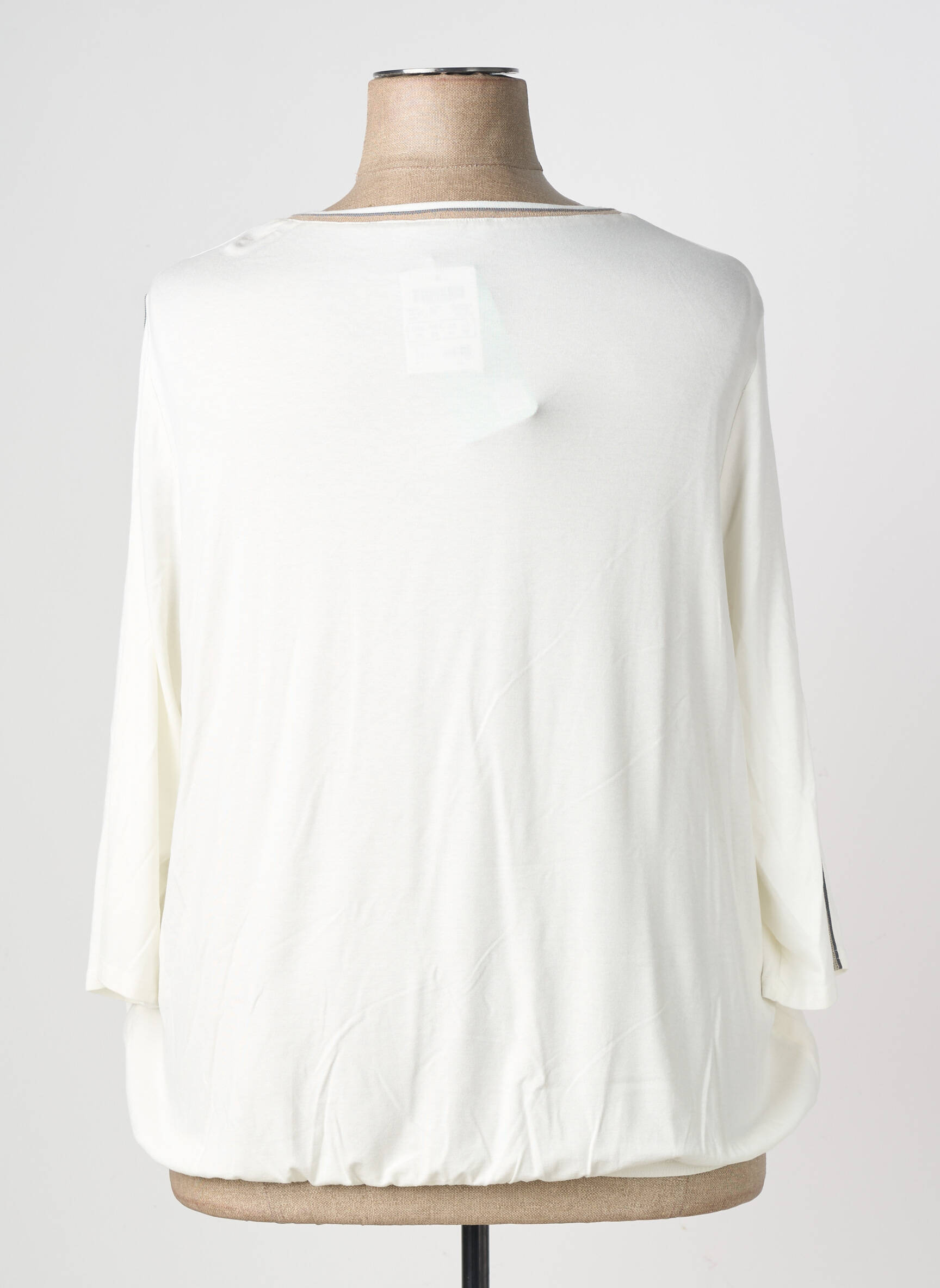 Tricou mâneci 3/4 mâneci 3/4 bej FRANK WALDER femeie