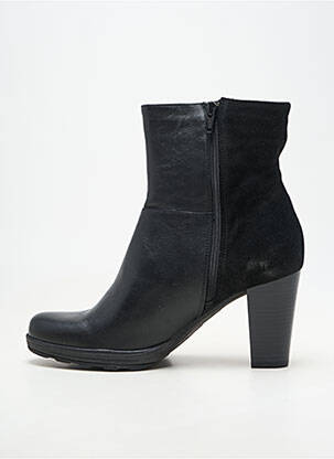 Cizme material neted toc de 7 la 9 cm negru DORKING femeie