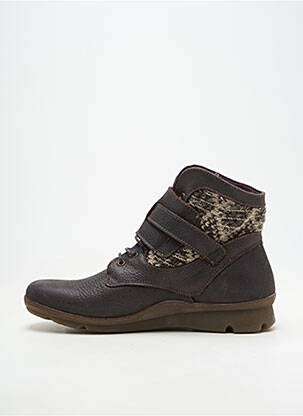 Botine/ghete material neted toc plat până la 3 cm gri ON FOOT femeie