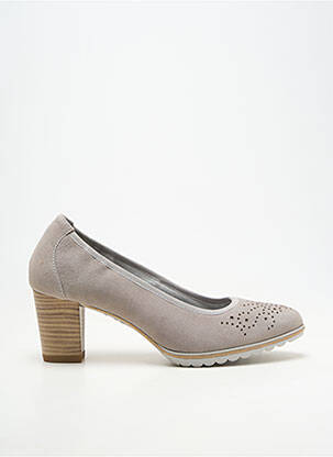 Pantofi cu toc toc de 4 la 6 cm gri TAMARIS femeie