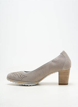 Pantofi cu toc toc de 4 la 6 cm gri TAMARIS femeie