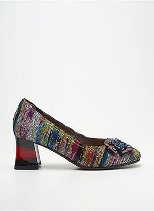 Pantofi cu toc cubanez toc de 4 la 6 cm negru LAURA VITA femeie