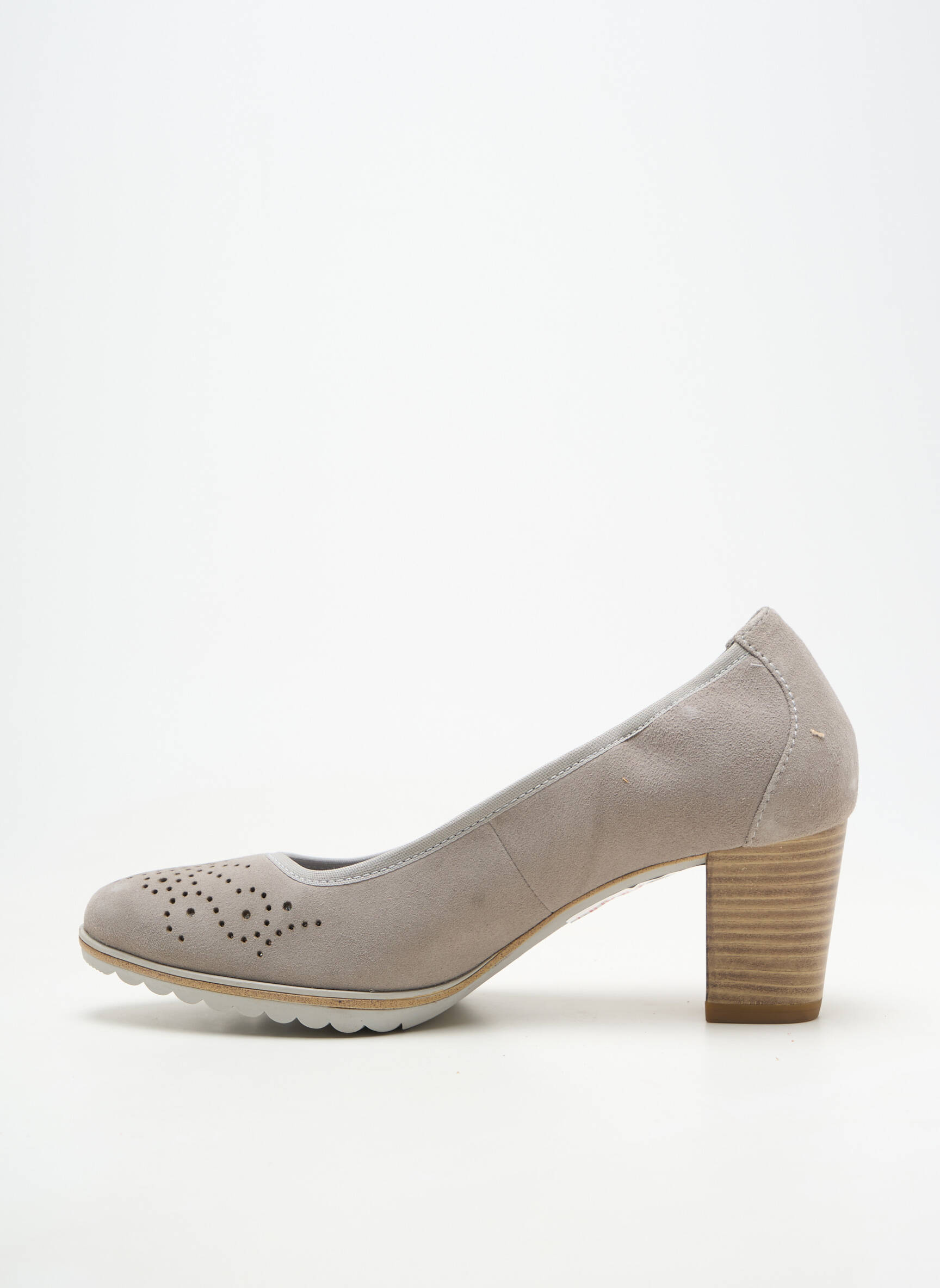 Pantofi cu toc toc de 4 la 6 cm gri TAMARIS femeie
