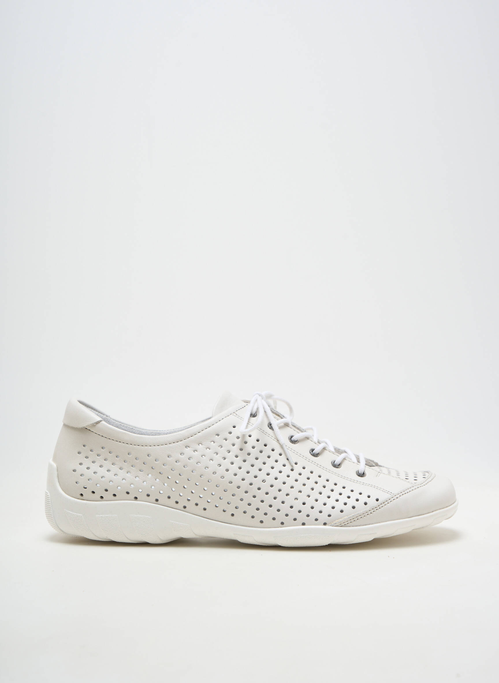 Adidași material neted toc plat până la 3 cm alb REMONTE femeie