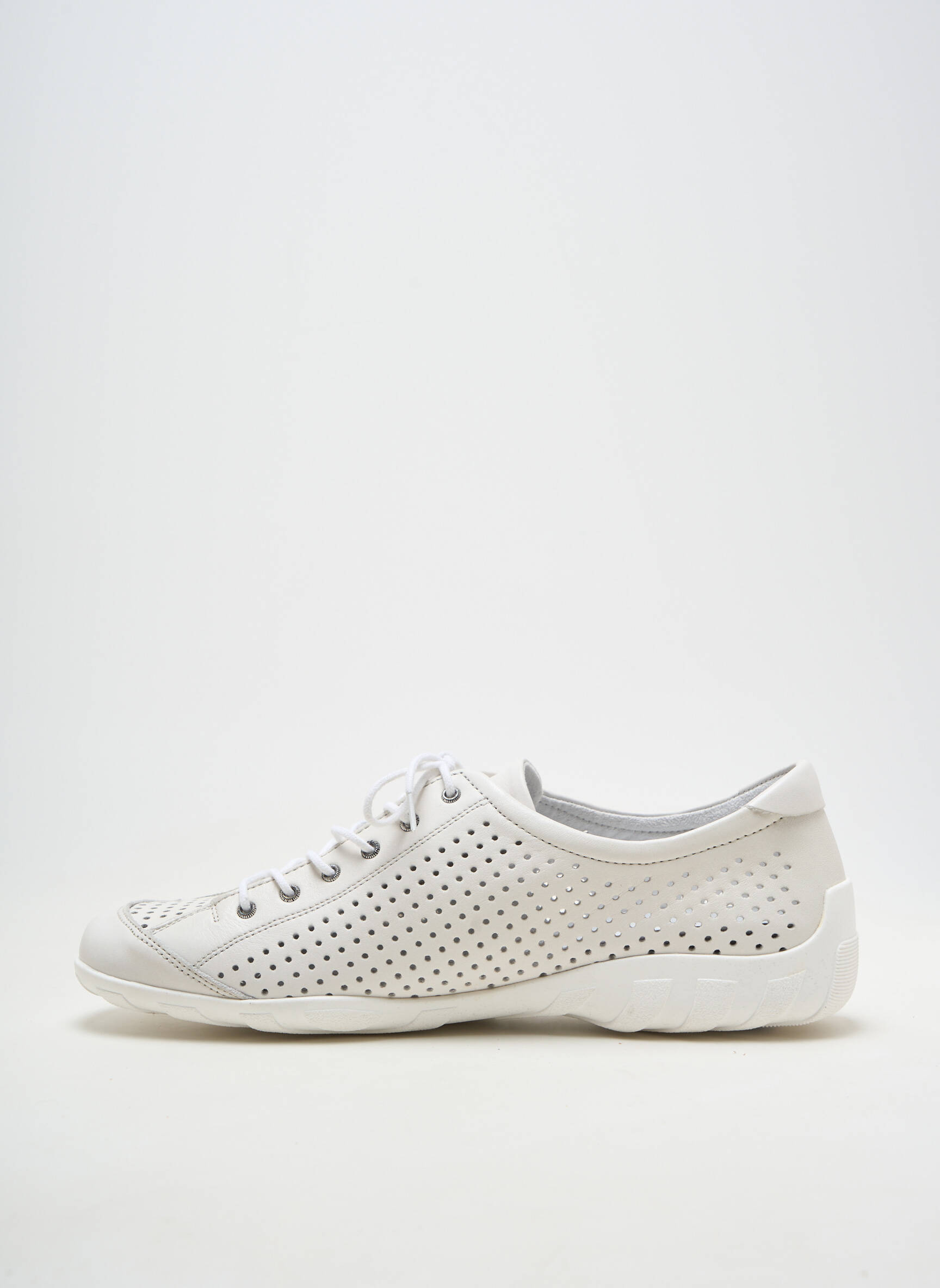 Adidași material neted toc plat până la 3 cm alb REMONTE femeie