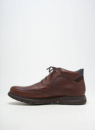 Botine/ghete material neted vârf rotund maro FLUCHOS bărbat