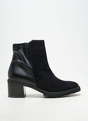 Botine/ghete cubanez toc de 4 la 6 cm negru BRUNATE femeie