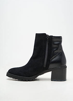 Botine/ghete cubanez toc de 4 la 6 cm negru BRUNATE femeie