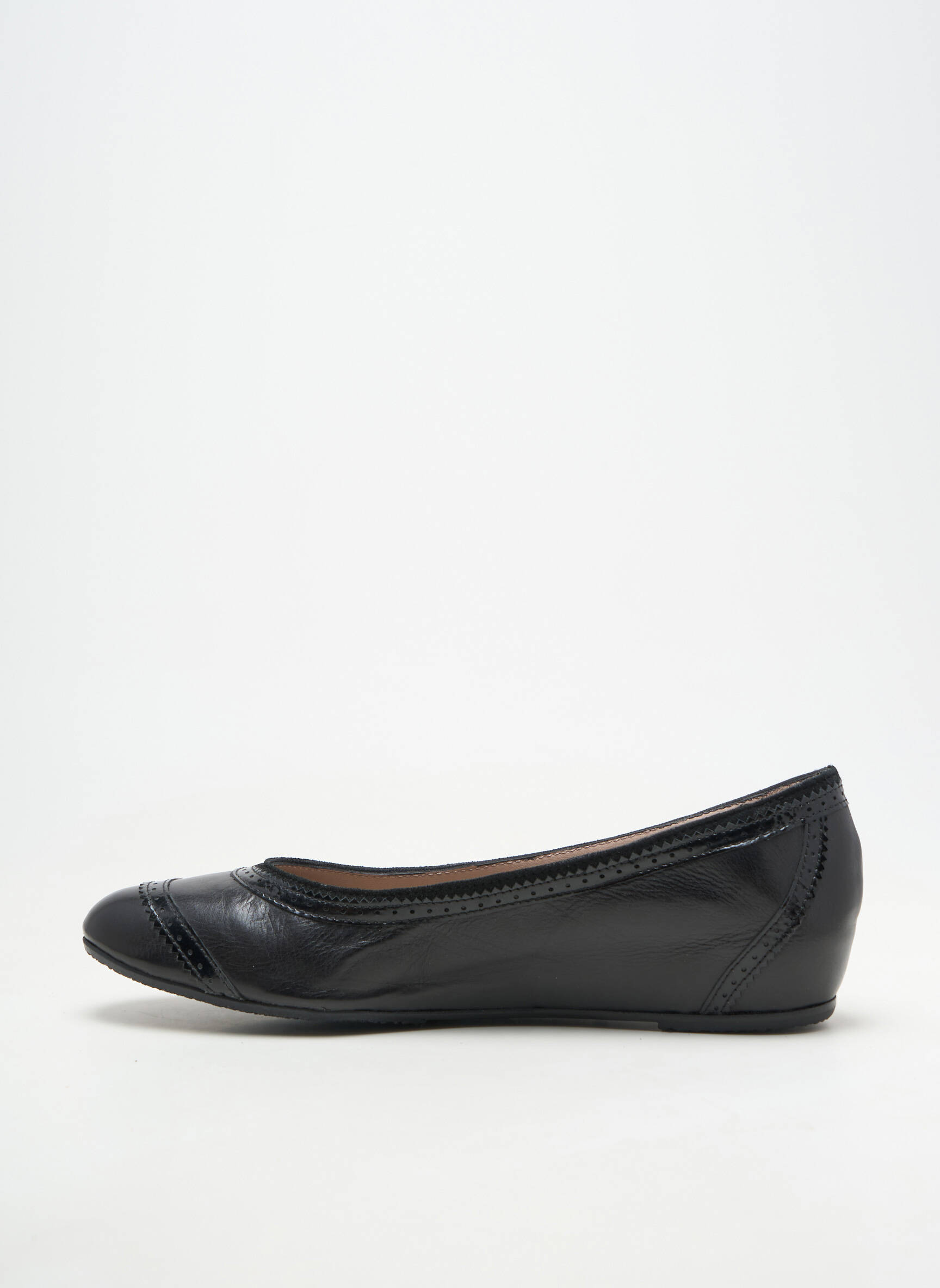 Balerine material neted toc plat până la 3 cm negru HOMERS femeie