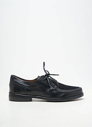 Derby-uri material neted toc plat până la 3 cm negru HOMERS femeie