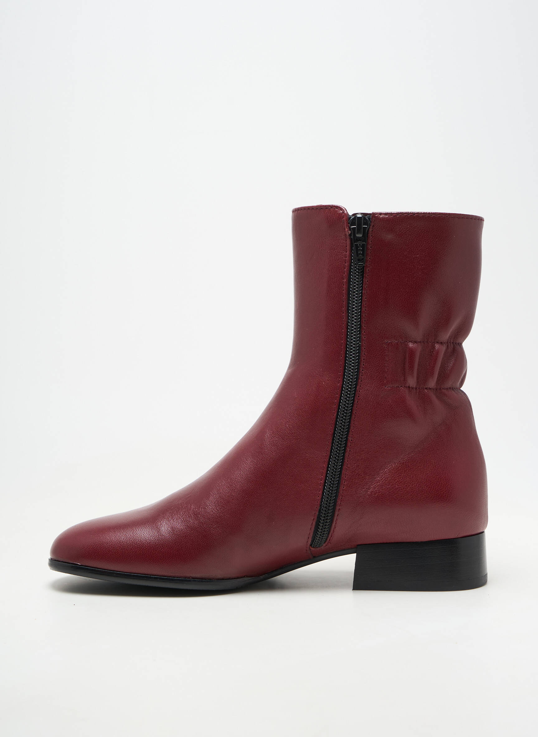 Botine/ghete material neted toc plat până la 3 cm roșu HOMERS femeie