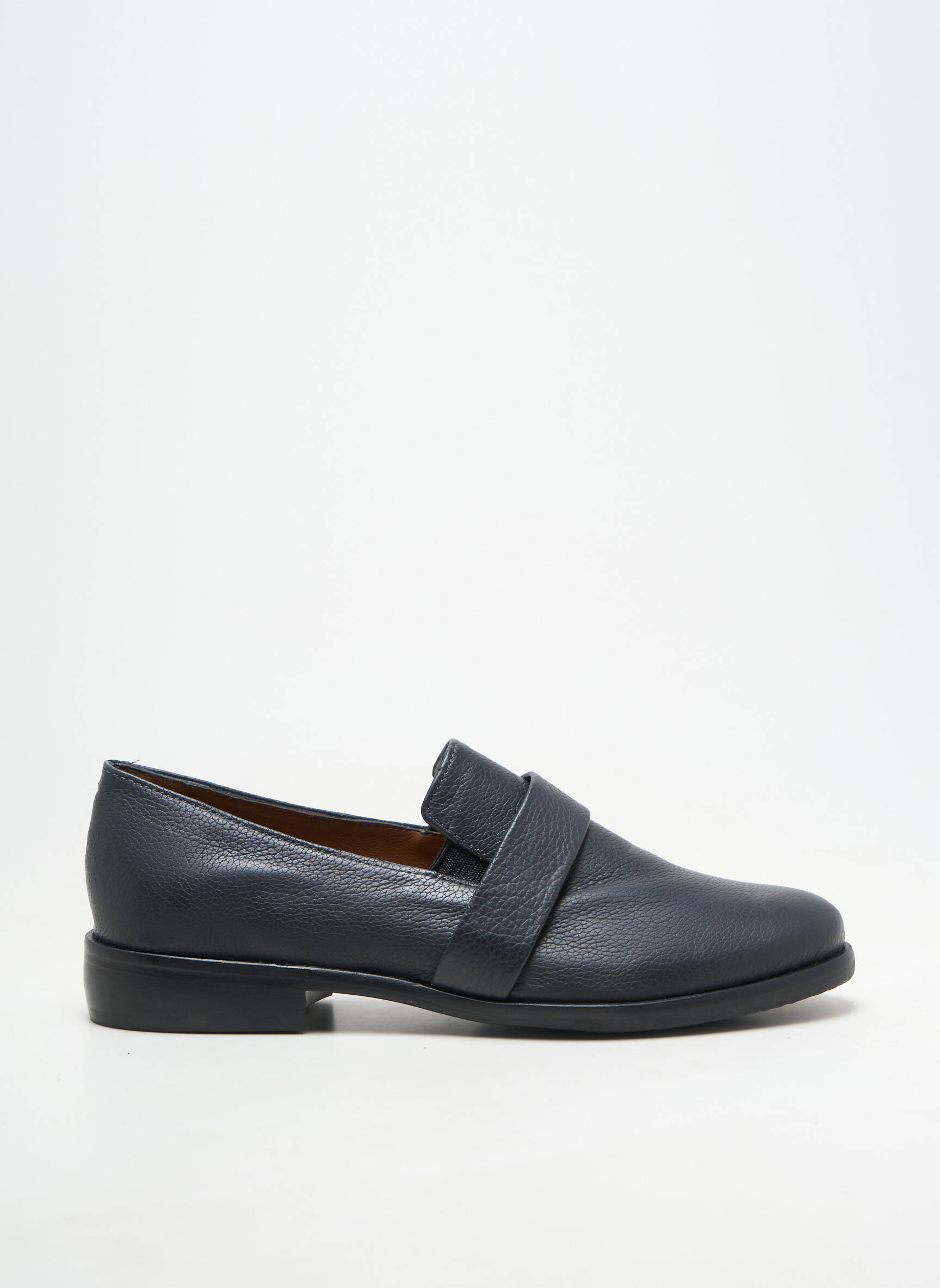 Mocasini material neted toc plat până la 3 cm negru HOMERS femeie