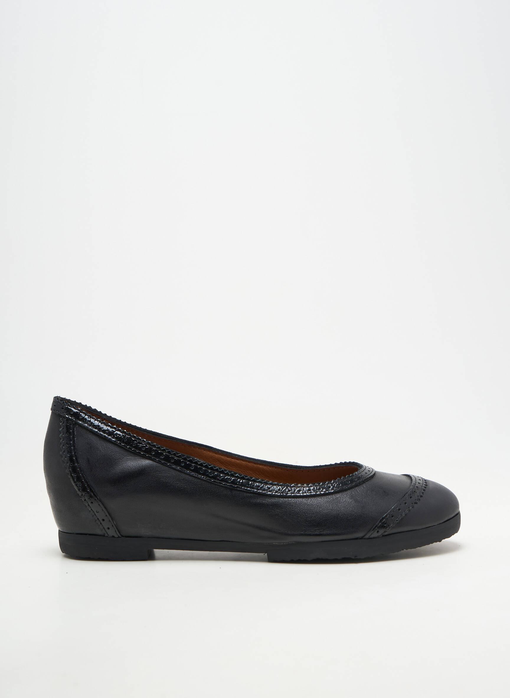 Balerine material neted toc plat până la 3 cm negru HOMERS femeie