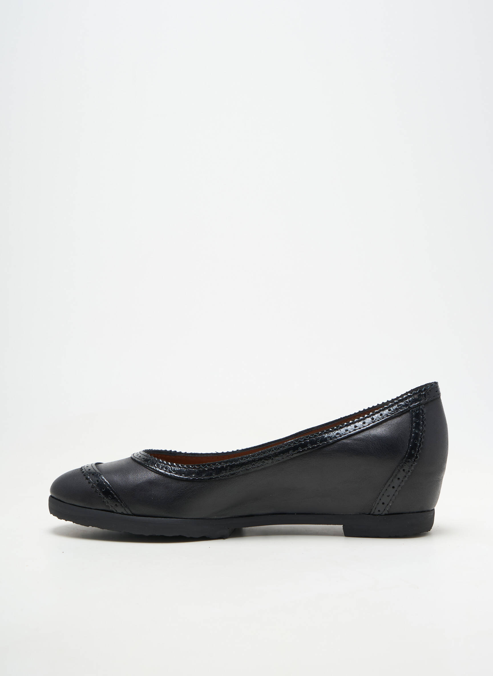 Balerine material neted toc plat până la 3 cm negru HOMERS femeie