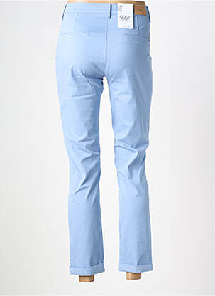 Pantalon chino țesătură poplin mărime normală albastru EAST DRIVE femeie